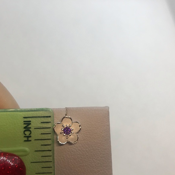 Sterling Silver 925 Flower Stud Earrings - Picture 3 of 5